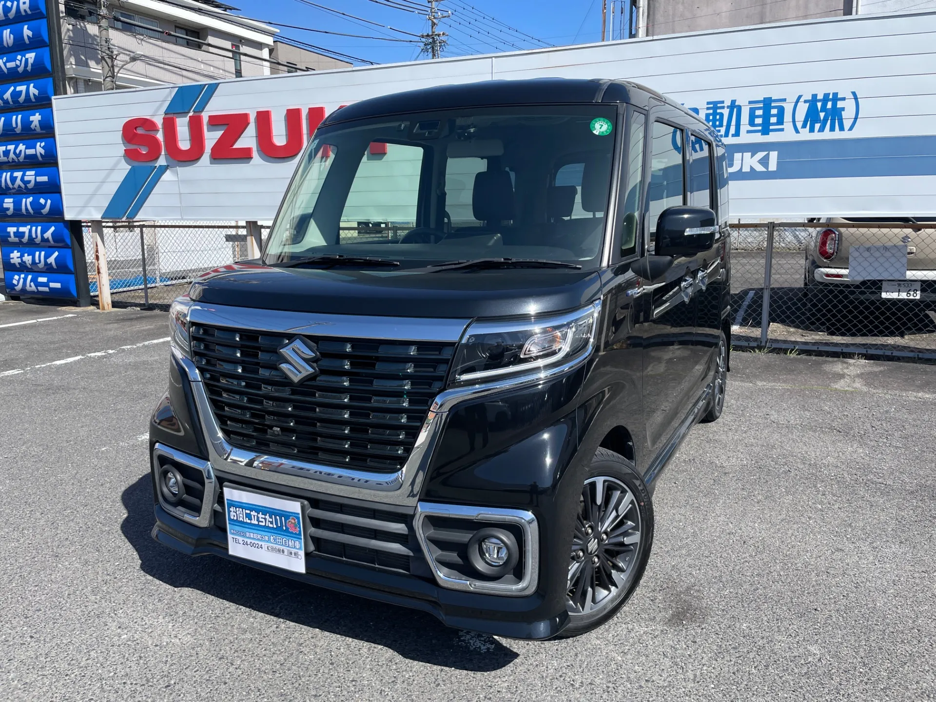 スズキ スペーシア カスタム ハイブリッドXS ターボ 2WD CVT ナビ ドラレコ