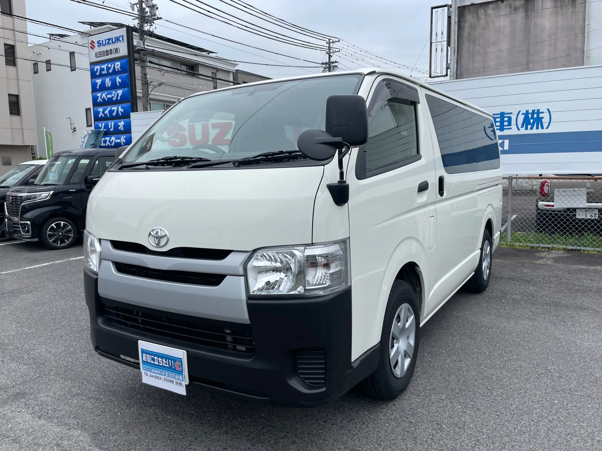 トヨタ ハイエース DX 3人乗り ガソリン 両側スライドドア プライバシーガラス 2WD AT 純正ラジオ ETC ドラレコ バックモニターミラー